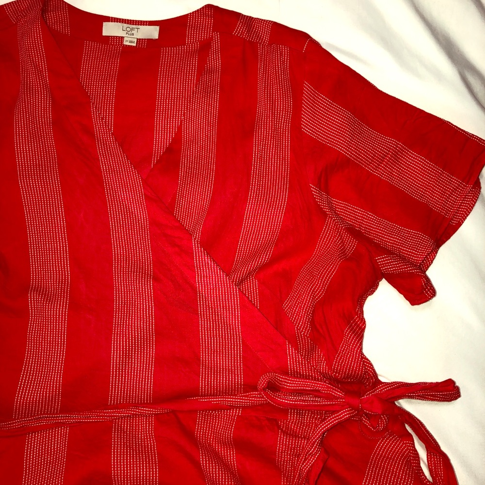 LOFT Wrap Blouse Size 22